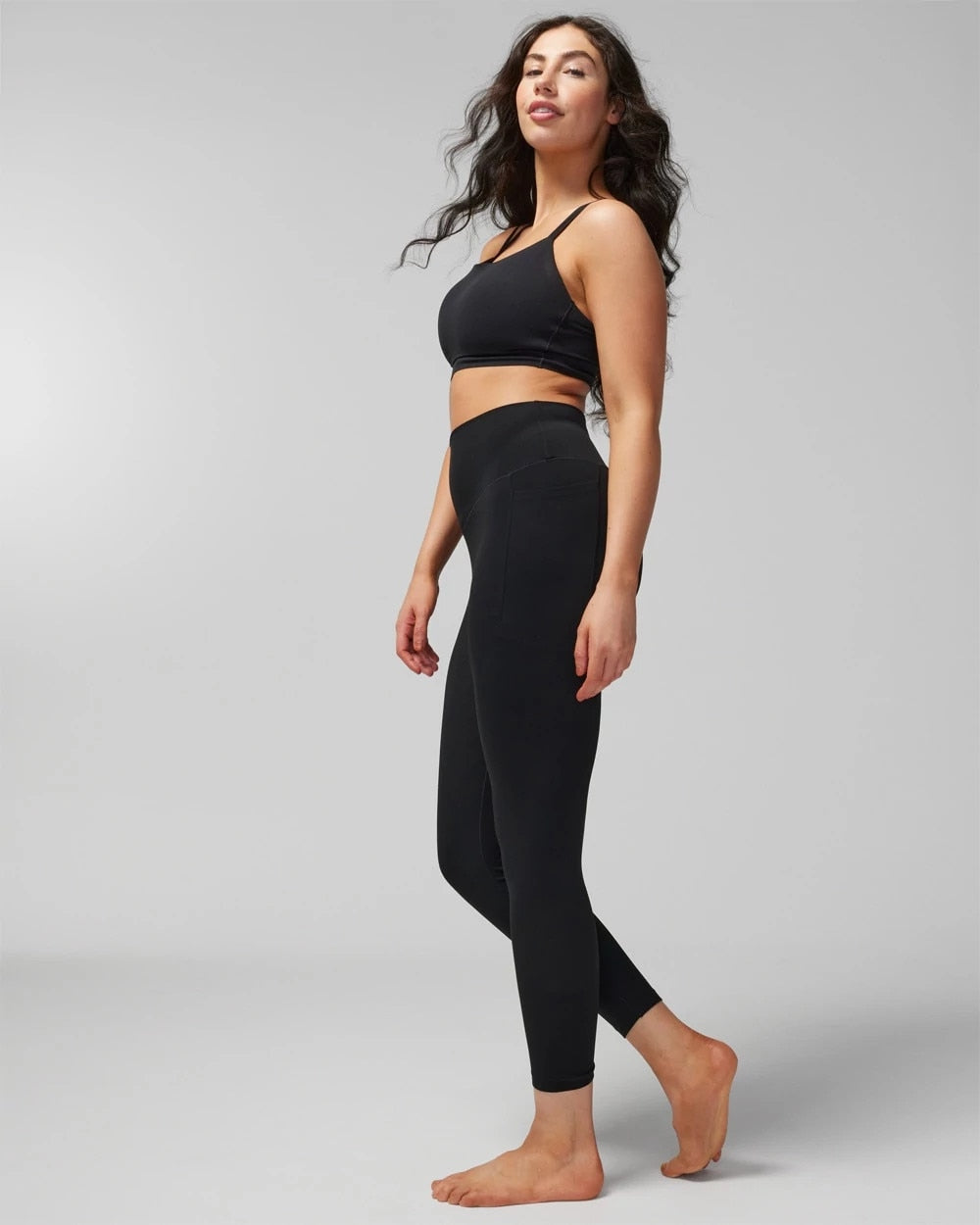 High-Waist Pocket Leggings - BLACK | Soma for sale