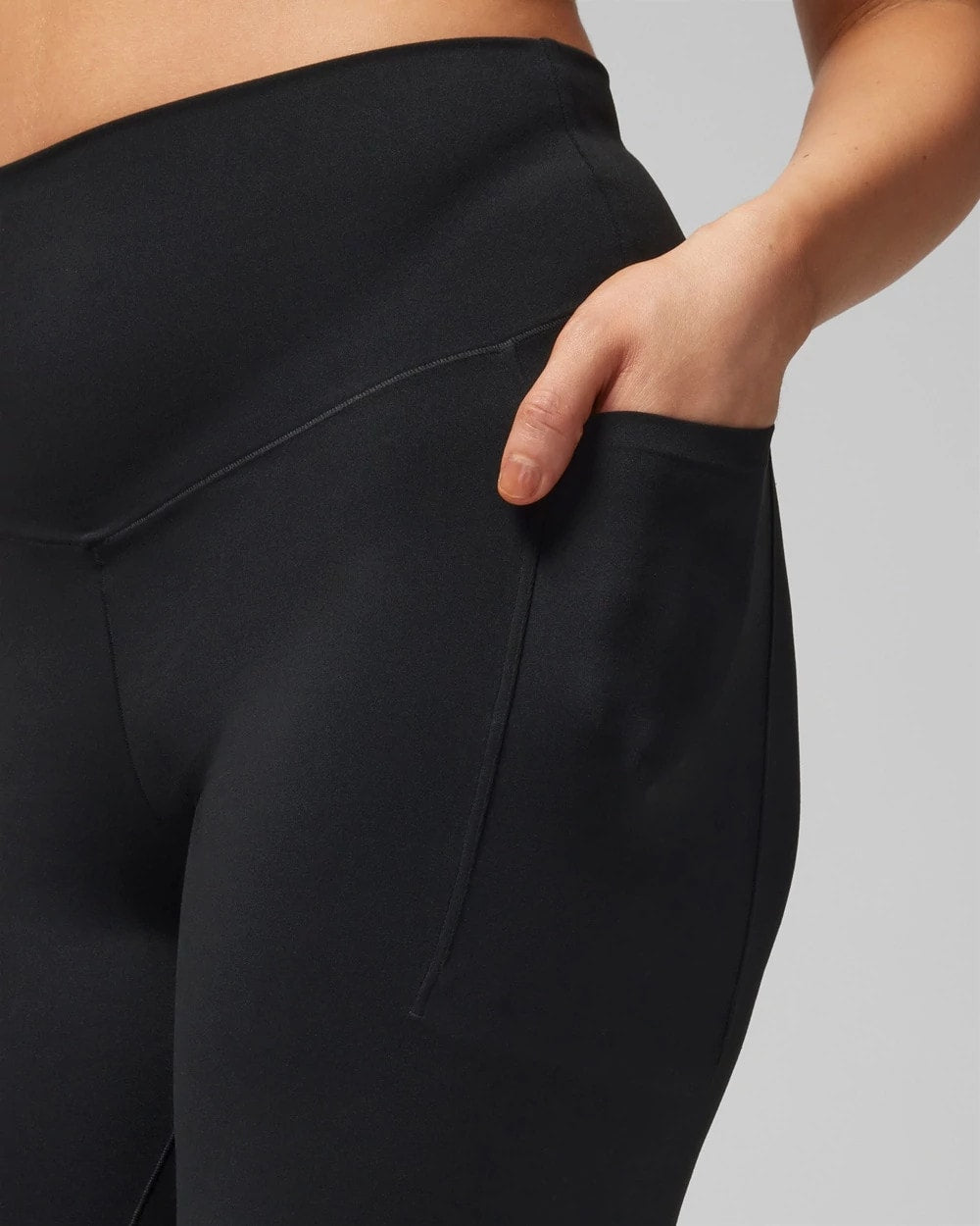 High-Waist Pocket Leggings - BLACK | Soma for sale