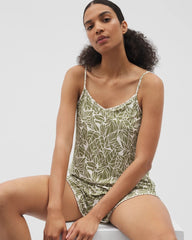 V-Neck Pajama Cami - PALMTASTIC VETIVER/CHAMP | Soma outlet