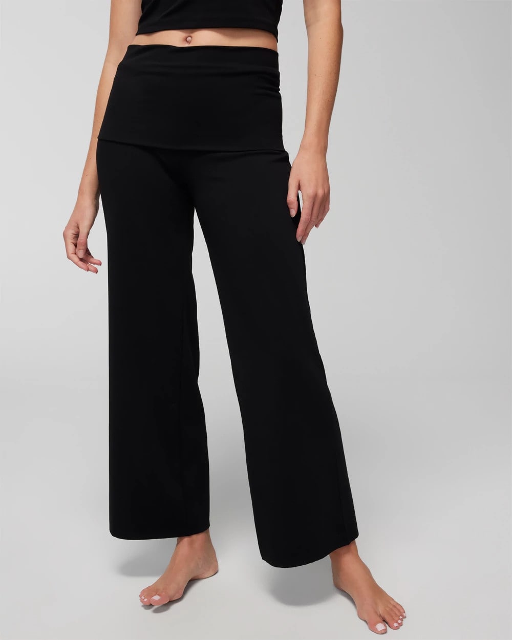 24/7 Fold-Over High-Waisted Bottoms - BLACK | Soma for sale