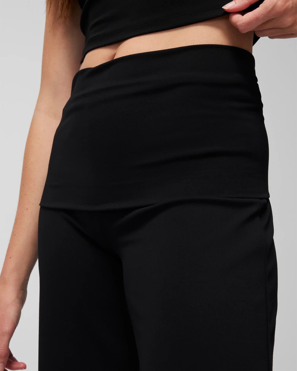 24/7 Fold-Over High-Waisted Bottoms - BLACK | Soma for sale