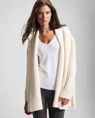 Textured Cardigan Sweater - IVORY | Soma outlet