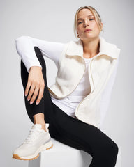 Sherpa Zip Up Vest - IVORY | Soma near me