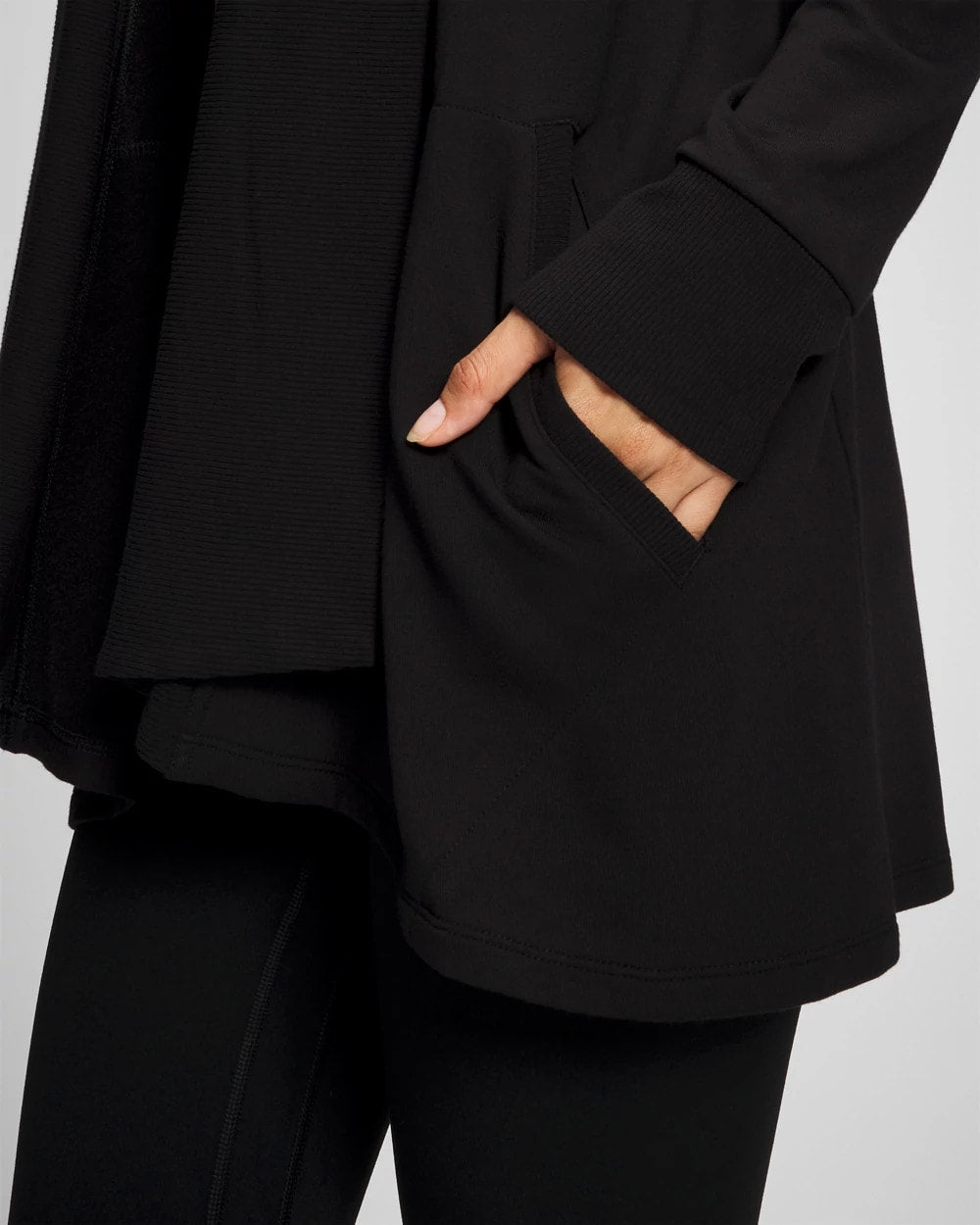 Ultrasoft Fleece Cardigan - BLACK | Soma for sale