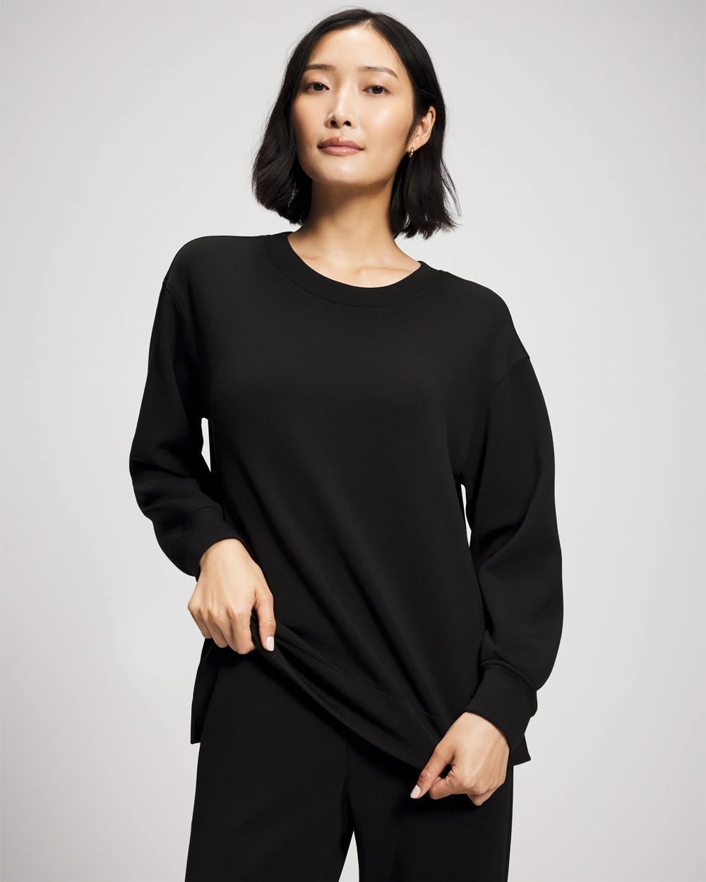 Modern Modal Crewneck Sweatshirt - BLACK | Soma near me