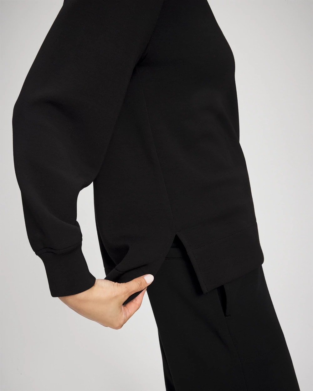 Modern Modal Crewneck Sweatshirt - BLACK | Soma near me