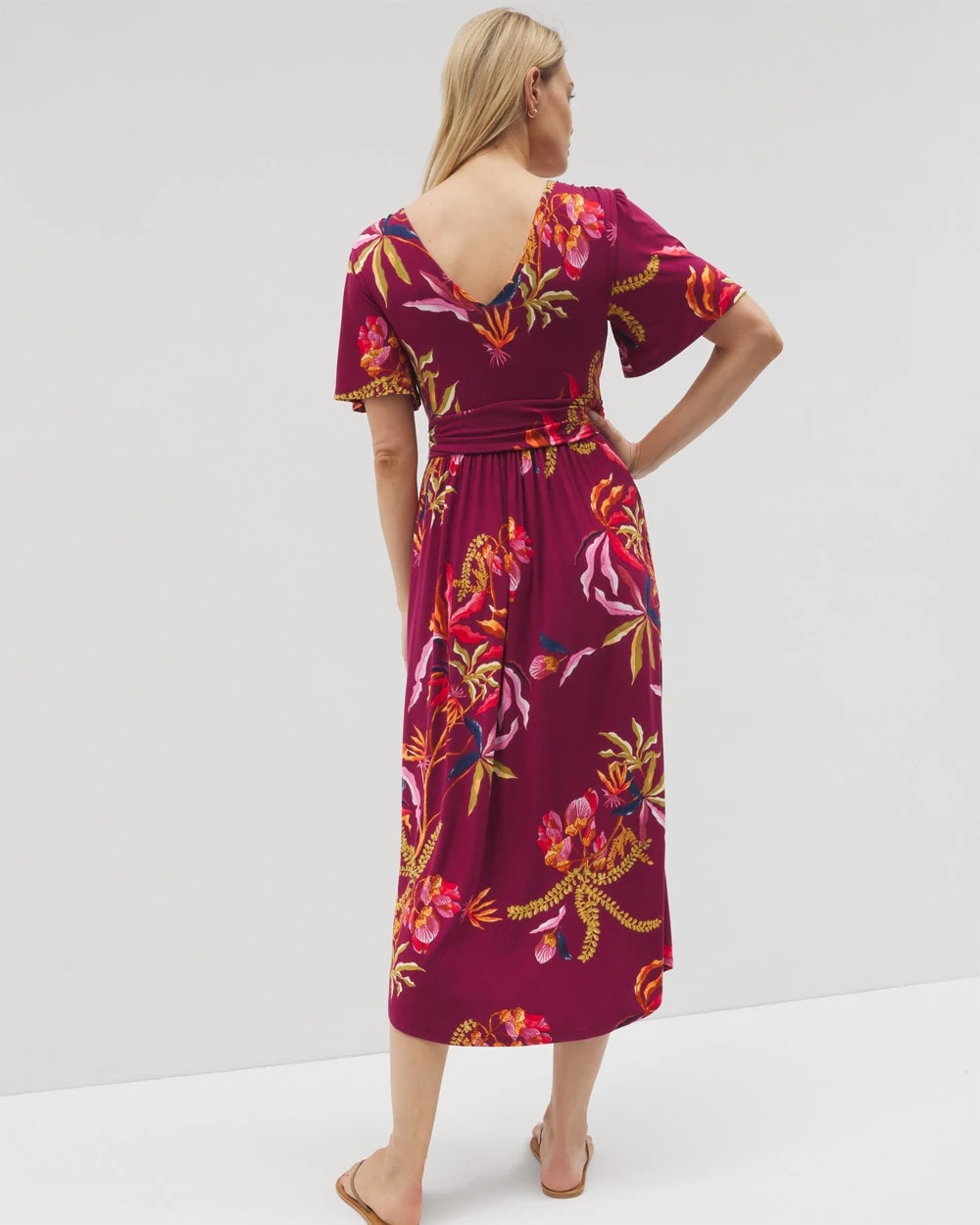 Pamilla Midi Bra Dress - SUNRISE FLORA RED BEAUTY | Soma Online