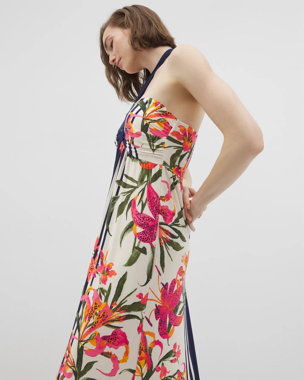 Retreat Maxi Bra Dress - LE TIGRE FLORA BDR PARCH | Soma near me