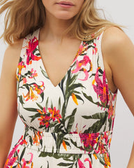 Riviera Surplice Maxi Bra Dress - LE TIGRE TROPIC PARCHMENT | Soma for sale