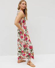 Riviera Surplice Maxi Bra Dress - LE TIGRE TROPIC PARCHMENT | Soma for sale
