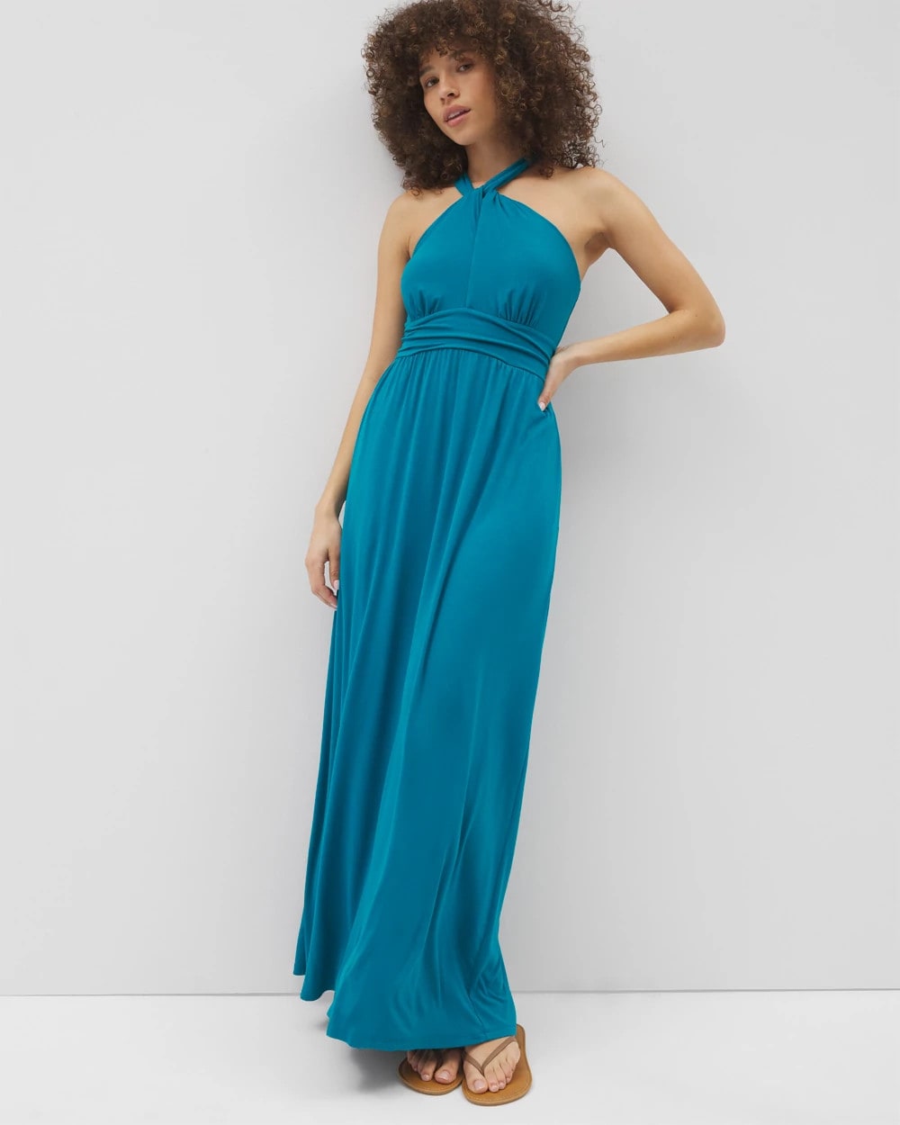 Bayside Halter Maxi Bra Dress - DEEP POSEIDON | Soma on sale