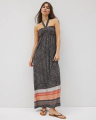 Retreat Maxi Bra Dress - POINTILLISM BORDER BLK | Soma discount