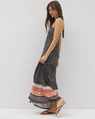 Retreat Maxi Bra Dress - POINTILLISM BORDER BLK | Soma discount