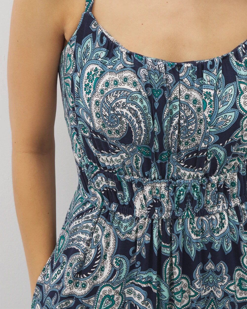 Paradiso Maxi Bra Dress - SHOW OFF PAISLEY NAVY | Soma for sale