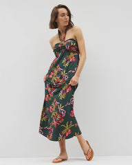 Retreat Maxi Bra Dress - SUNRISE FLORA M EMERALD | Soma Online