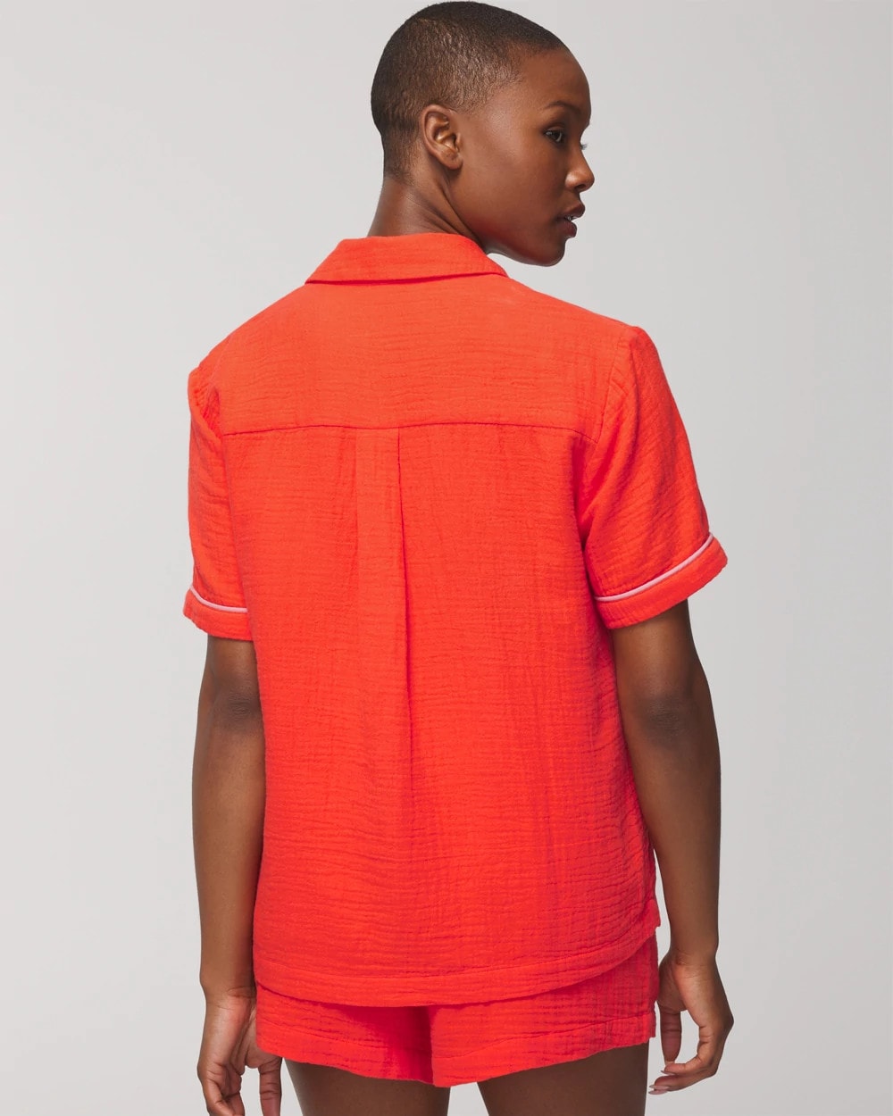 Short-Sleeve Pajama Top - ISLAND GUAVA | Soma outlet