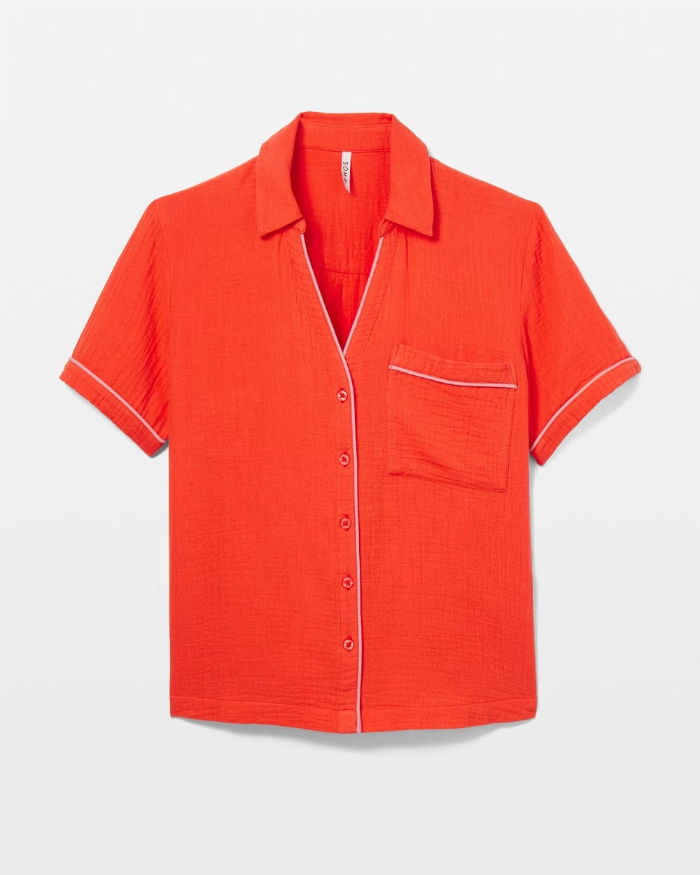 Short-Sleeve Pajama Top - ISLAND GUAVA | Soma outlet