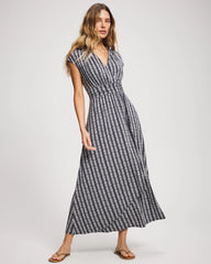 Serenity Maxi Bra Dress - BELLE STRIPE NAVY | Soma outlet