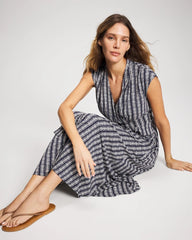 Serenity Maxi Bra Dress - BELLE STRIPE NAVY | Soma outlet