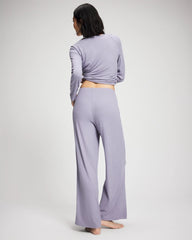 Pointelle Wide Leg Pajama Pant - LAVENDER CLOUD | Soma for sale