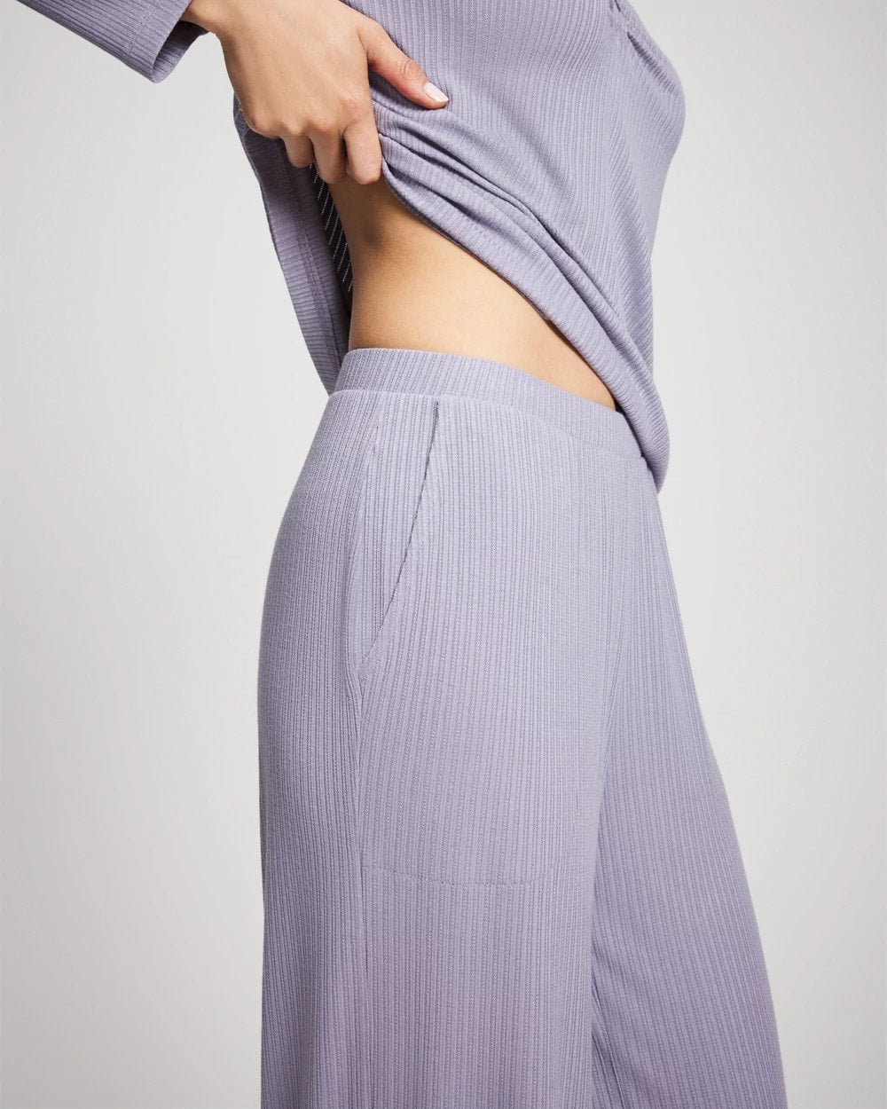 Pointelle Wide Leg Pajama Pant - LAVENDER CLOUD | Soma for sale
