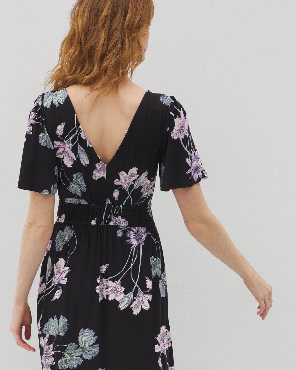 Oasis Midi Bra Dress - FLORAL HAVEN BLACK | Soma on sale