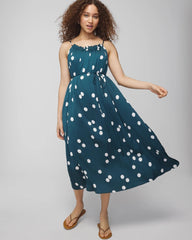 Pleated Tie Midi Bra Dress - BELLE DOT DARK HARBOUR | Soma sale