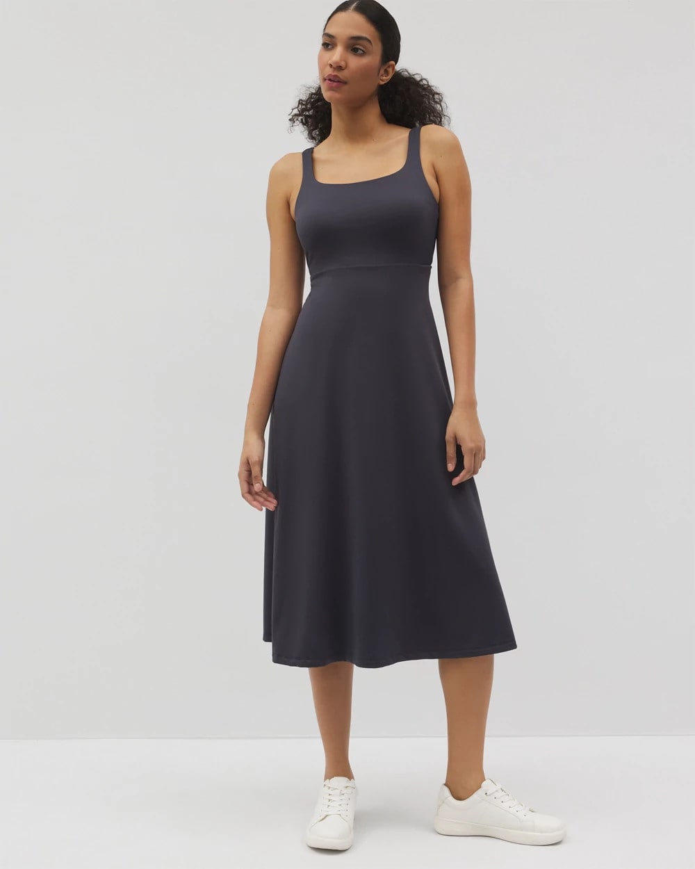 Lounge Square Neck Midi Dress - POLAR NIGHT | Soma near me