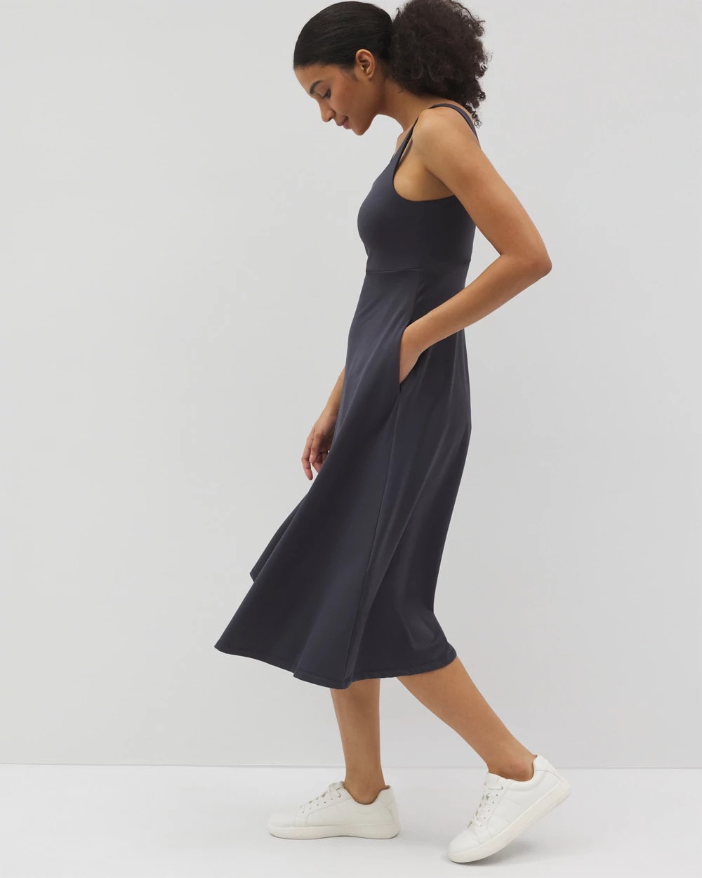 Lounge Square Neck Midi Dress - POLAR NIGHT | Soma near me