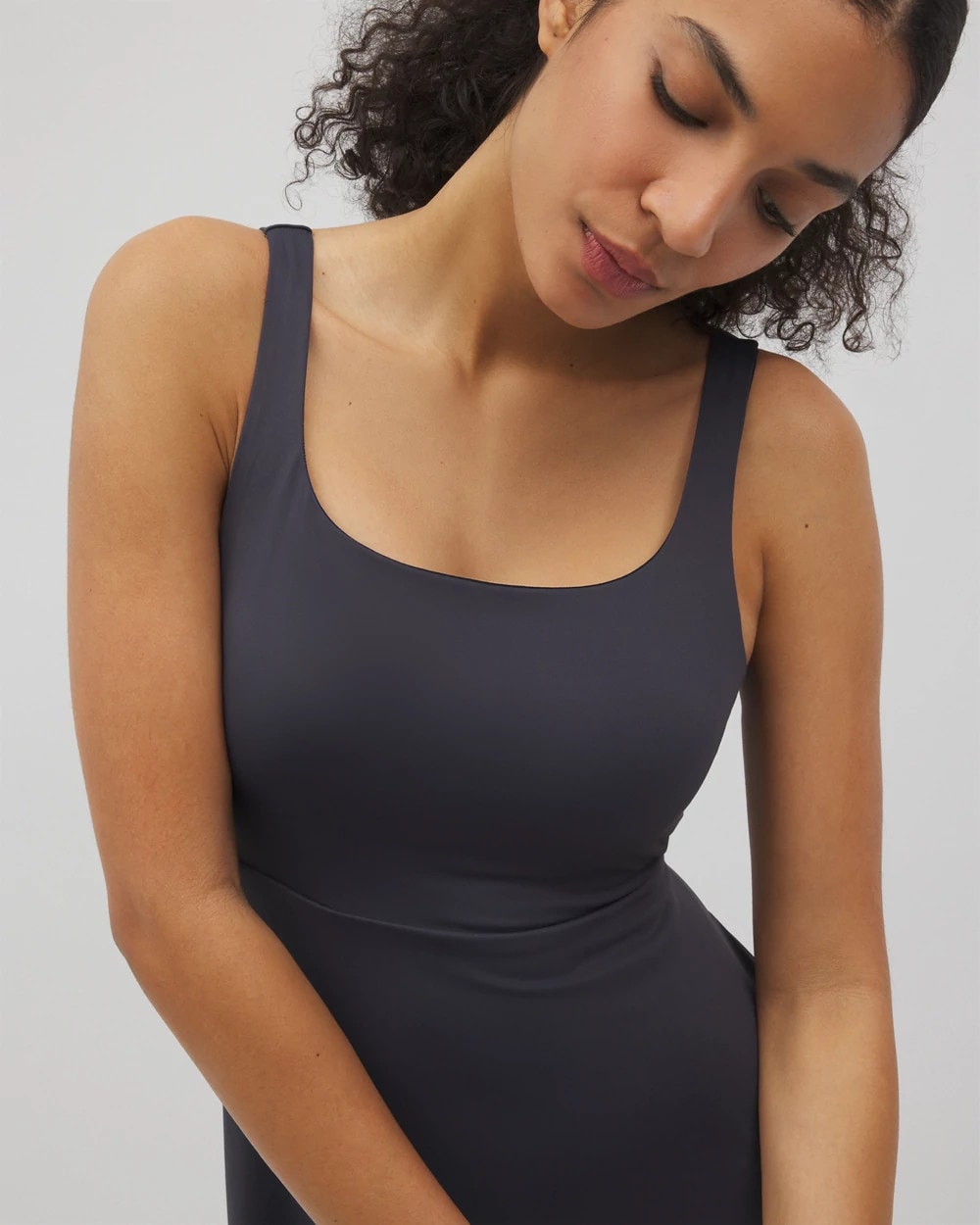 Lounge Square Neck Midi Dress - POLAR NIGHT | Soma near me
