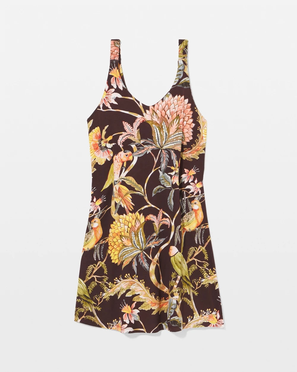 Shirred Strap Chemise - PARROT-DISO PLUME G PLUM | Soma sale