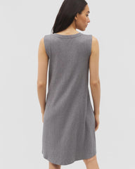 Rib Lounge Short Dress - HEATHER CHARCOAL | Soma outlet