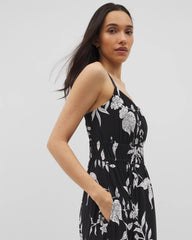 Paradiso Midi Bra Dress - PEACEFUL FLORA BLK | Soma Online