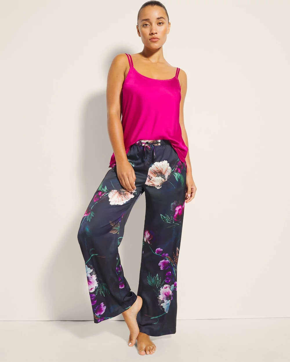 Printed Pajama Pants - FLEUR EVER DRAMA NAVY | Soma on sale