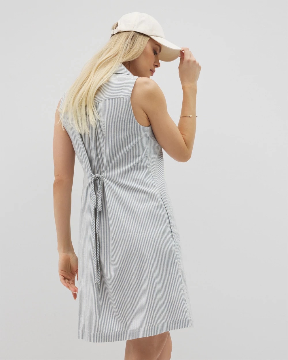 Beach Cotton Short Dress - BLUE HEAVEN STRIPE | Soma discount
