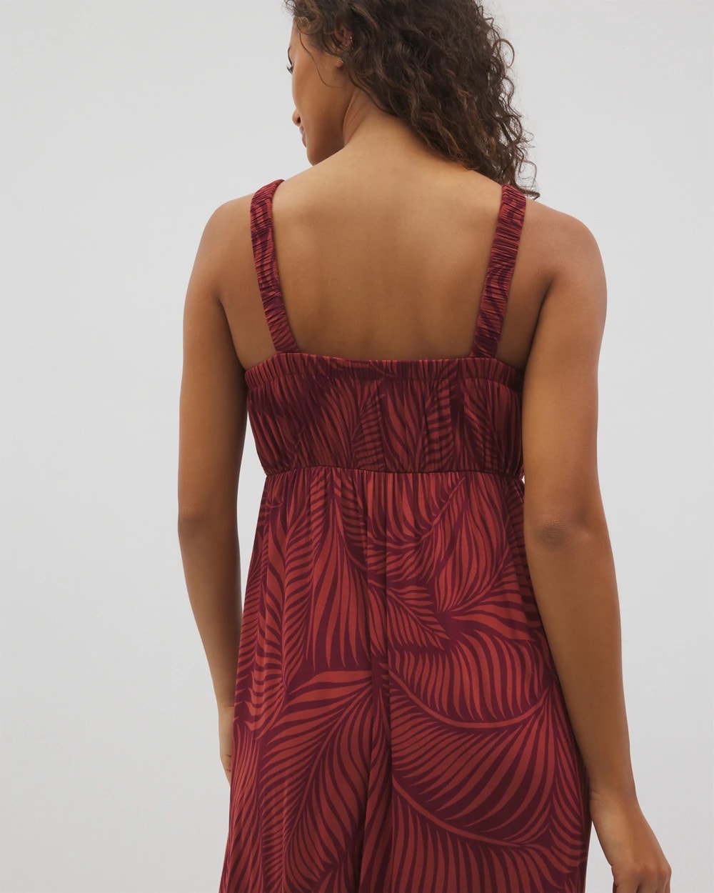 Cabana Midi Bra Dress - PEACEFUL PALMS MID VELVET | Soma for sale