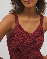Cabana Midi Bra Dress - PEACEFUL PALMS MID VELVET | Soma for sale