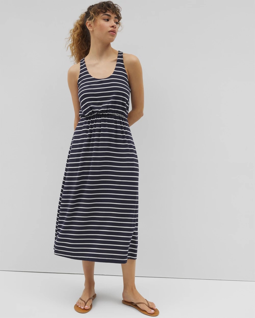 Lightweight Terry Lounge Midi Dress - FUNDAMENTAL POLAR COCO | Soma on sale