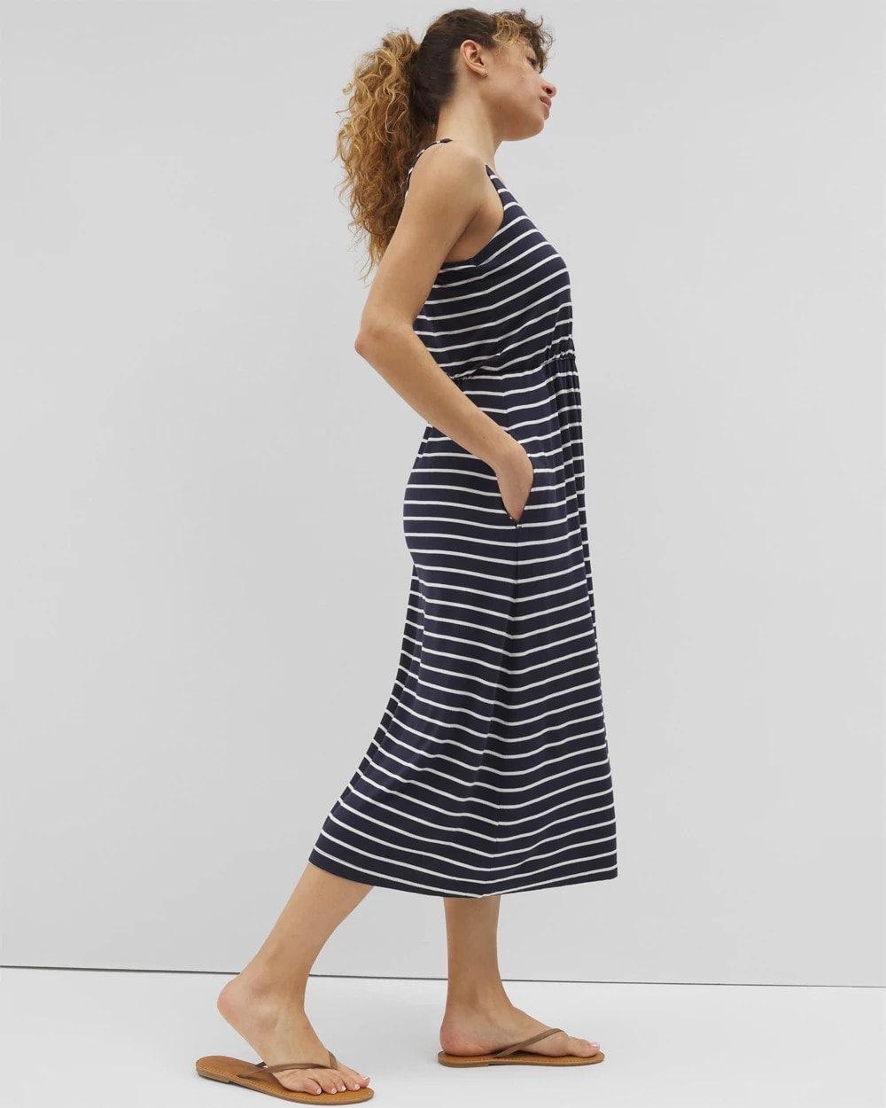 Lightweight Terry Lounge Midi Dress - FUNDAMENTAL POLAR COCO | Soma on sale