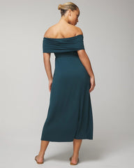 Off-The-Shoulder Midi Bra Dress - DARK HARBOUR | Soma outlet