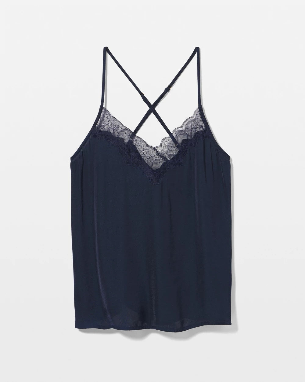 Lace Trim Pajama Cami - NIGHTFALL NAVY | Soma for sale