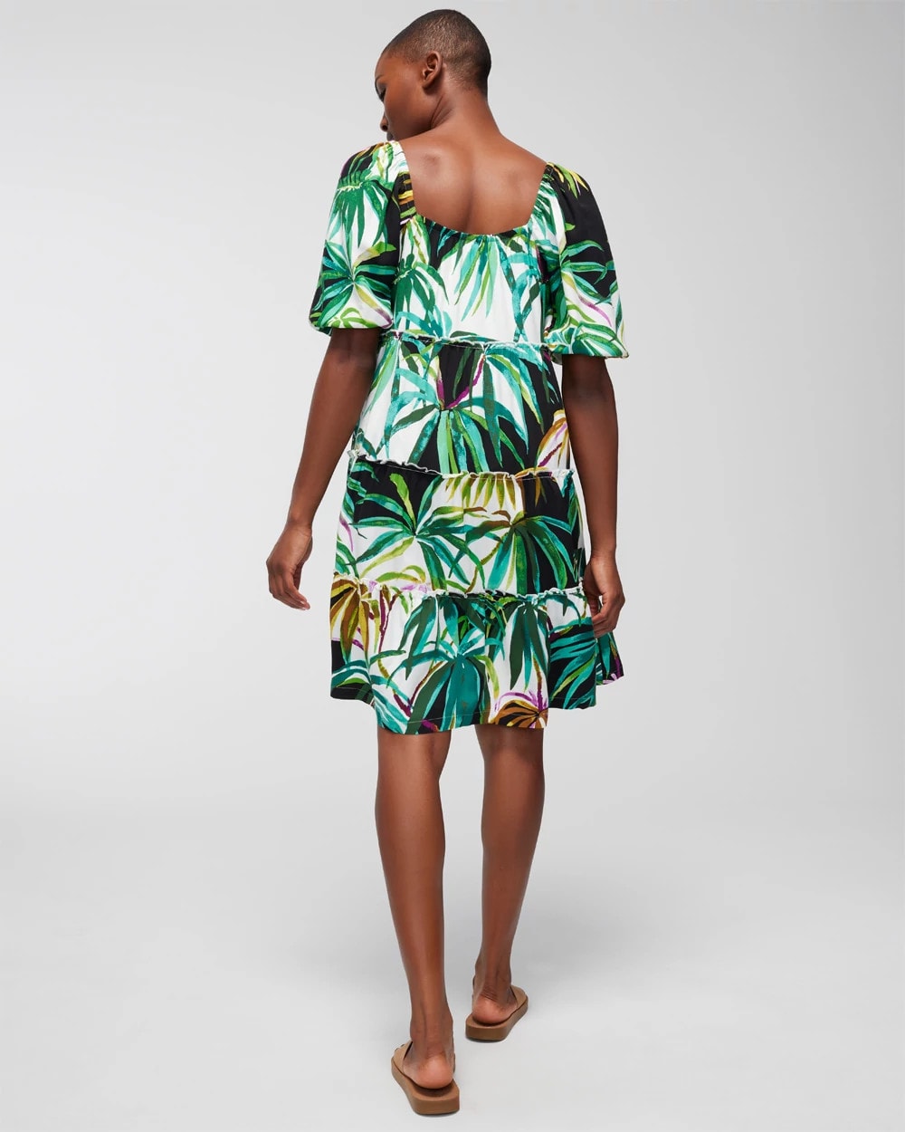 Tiered Short Bra Dress - BUNGALOW PALMS COCONUT | Soma on sale