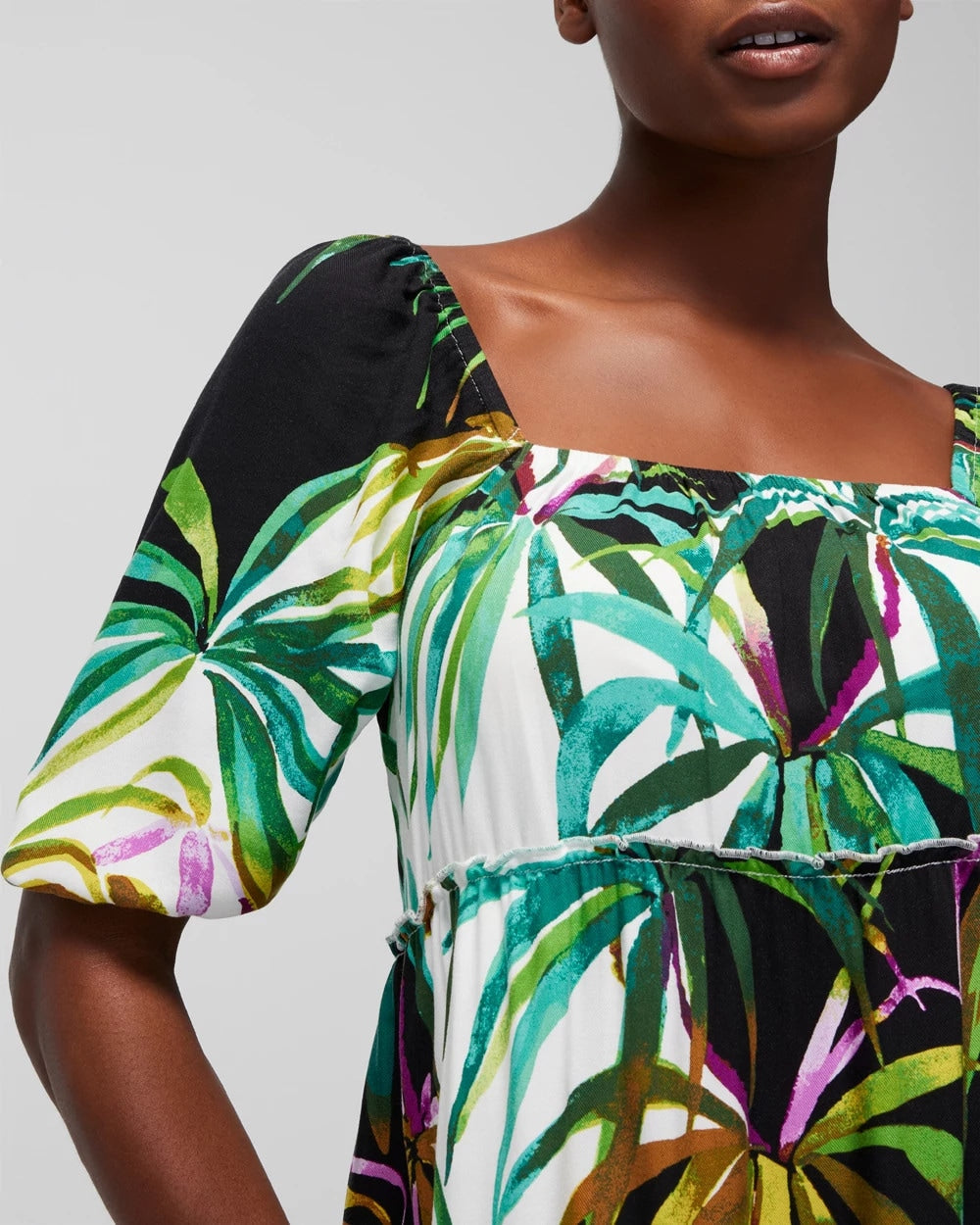 Tiered Short Bra Dress - BUNGALOW PALMS COCONUT | Soma on sale