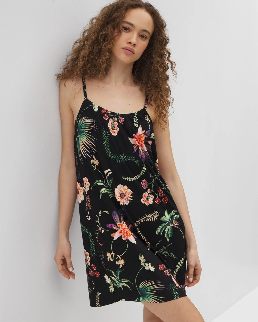 Chemise - PARADISE PLUMES BLACK | Soma sale