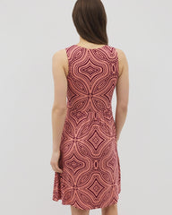 V-Neck Short Bra Dress - GOA GEO GRAND VELVET PLUM | Soma Online