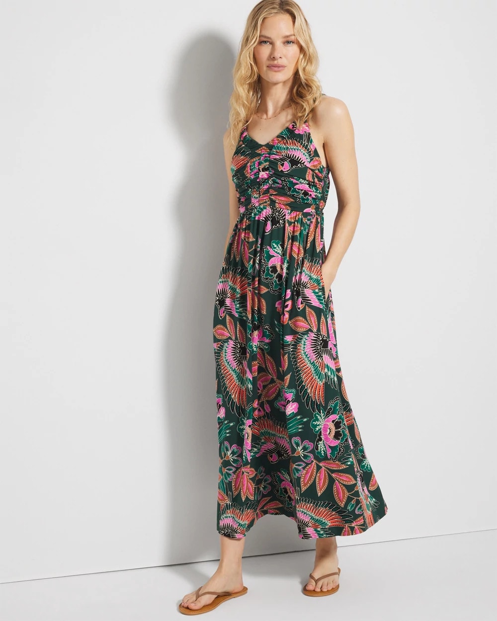 Midi Bra Dress - PARROT-ISE LUSH EMERALD | Soma outlet