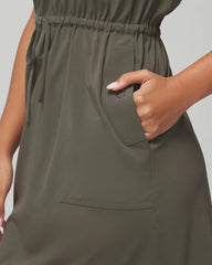 Tank Cargo Dress - DARK GRAY OLIVE | Soma on sale
