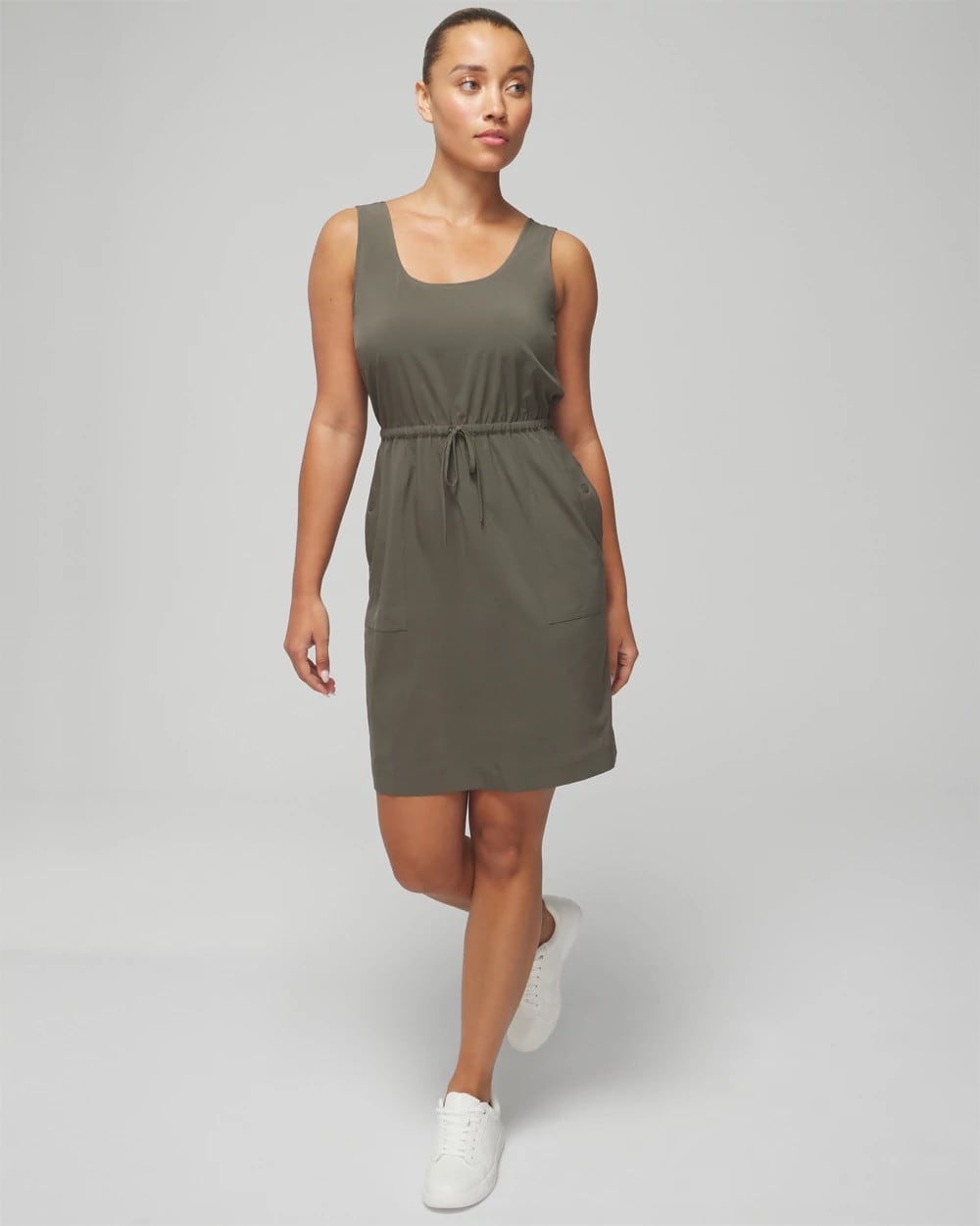 Tank Cargo Dress - DARK GRAY OLIVE | Soma on sale
