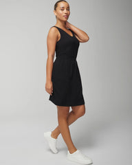 V-Neck Sneaker Dress - BLACK | Soma discount