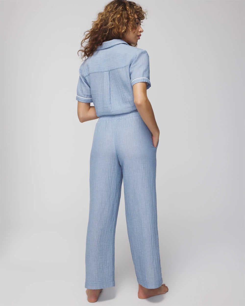 Pajama Pants - CROSSDYE VINTAGE INDIGO | Soma outlet